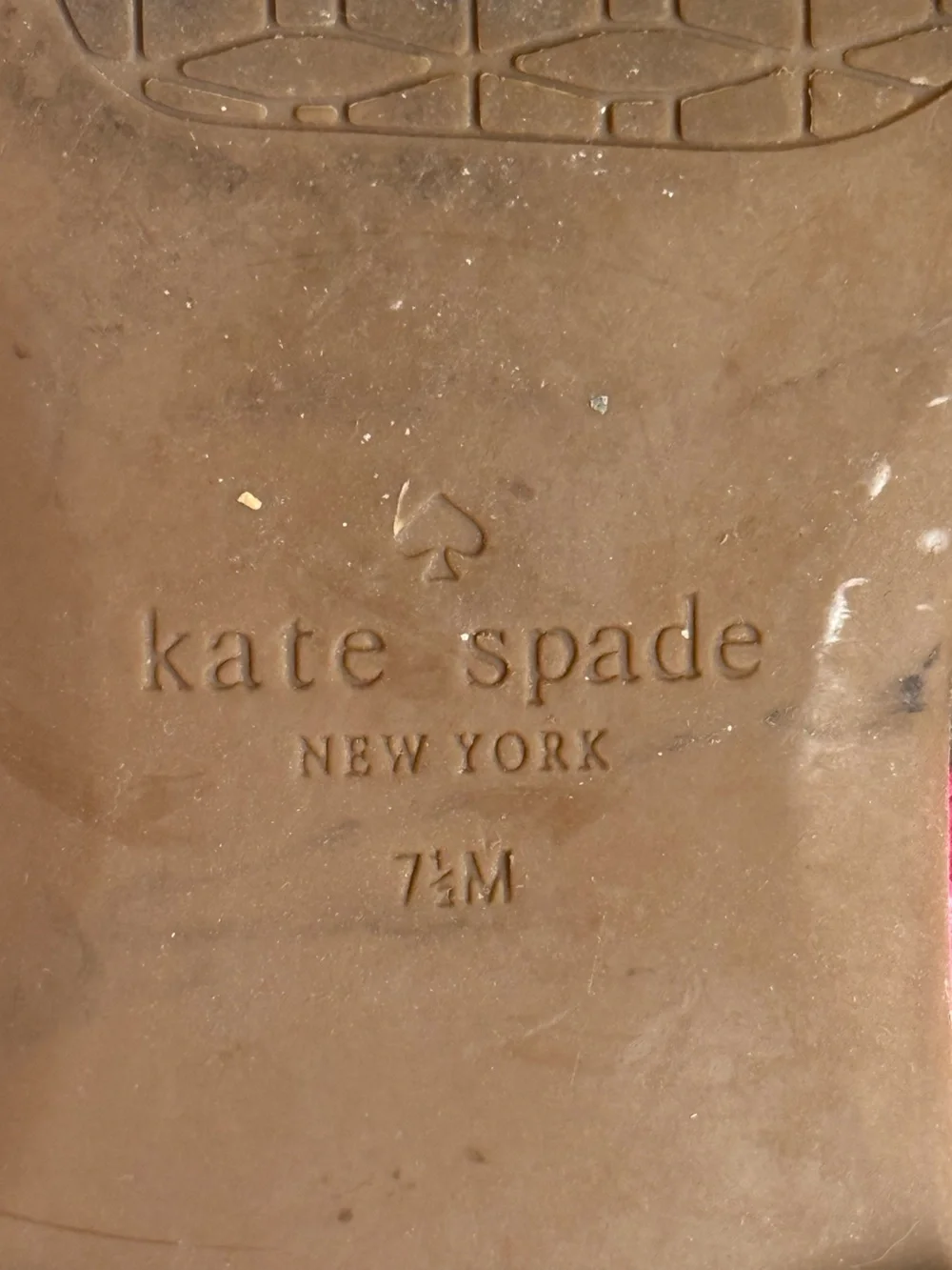 kate spade Hot Pink Bow Thong Sandals Size 7.5 Coastal Preppy Resortwear Bright - Picture 5 of 6